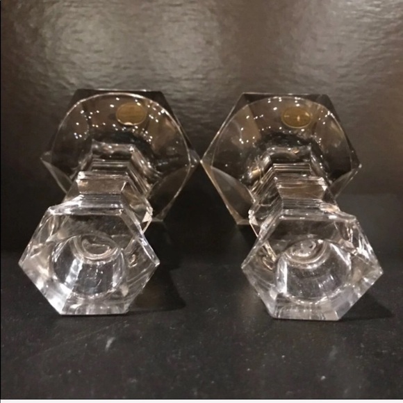 Vintage German Lead Crystal Candlestick holders Bleikristall 24% Lead Crystal - Picture 5 of 6